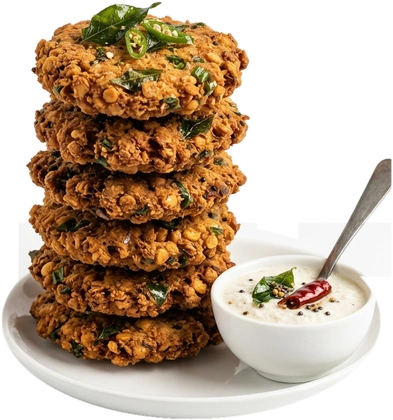 Masala Vadai with Kara Chutney (3 pcs)